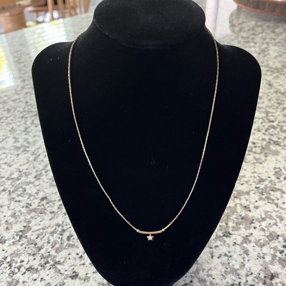 Vintage star necklace